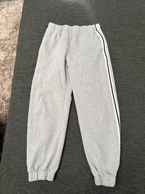 Brandy Melville Heather  Gray Sweatpants women’s with Side Stripe size XS/S